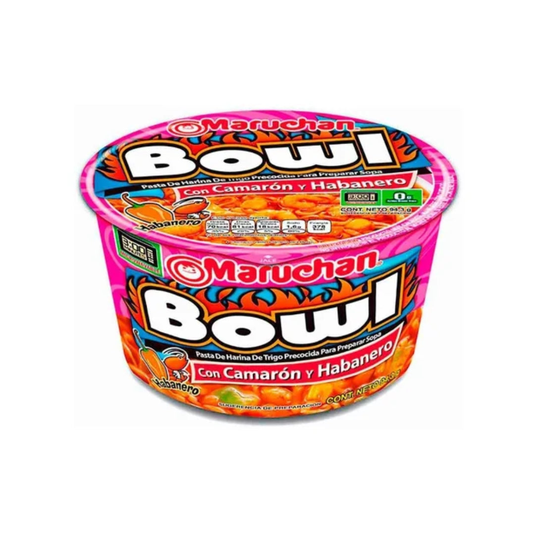 Sopa Instantanea Maruchan Bowl Camaron C/Habanero 94.3 Gr (6)