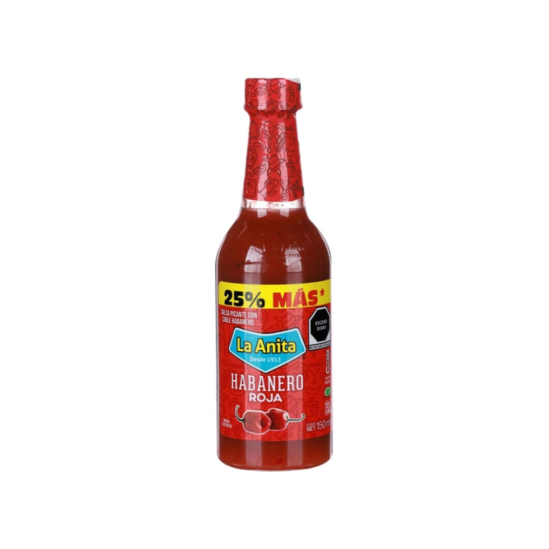 Salsa Habanera La Anita Habanero Rojo 120 Ml (20)