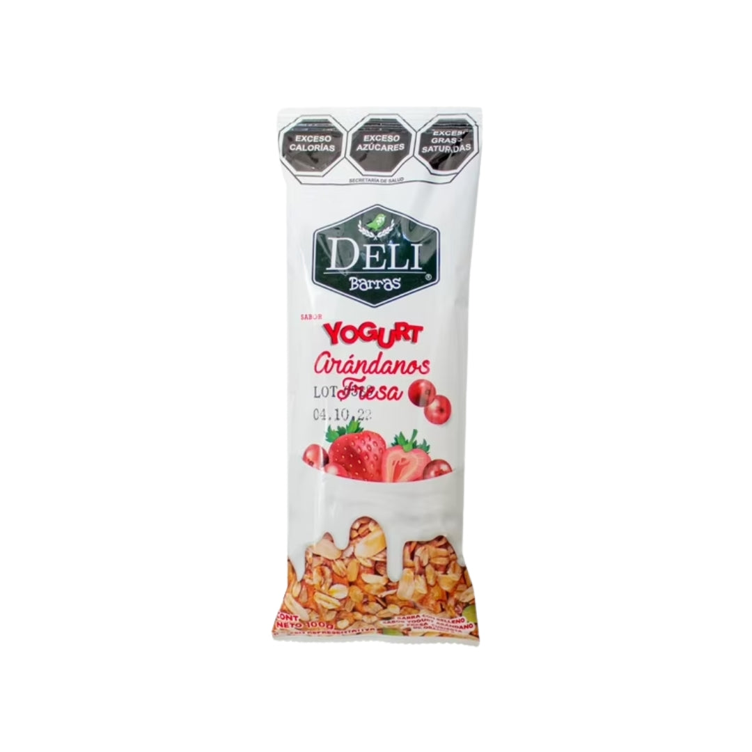 Barras De Cereal Deli Yogurt Arandanos/Fresa 100 Gr (4)