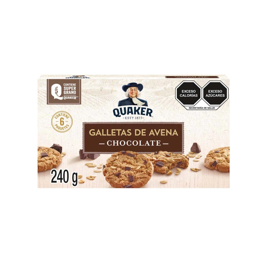 Galletas Quaker Avena Chocolate 240 Gr (1)