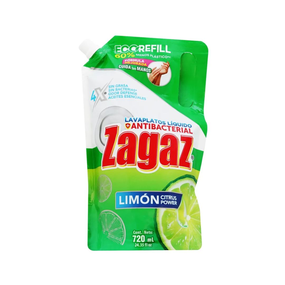 Detergente Trastes Liquido Zagaz Limon 720 Ml (16)