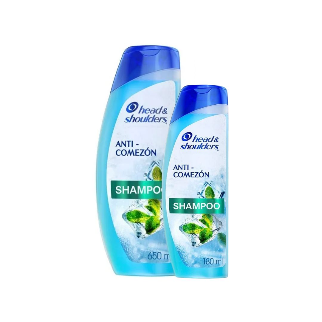 Shampoo Head & Shoulders Anti-Comezon 650 Ml + Shampoo 180 Ml (12)