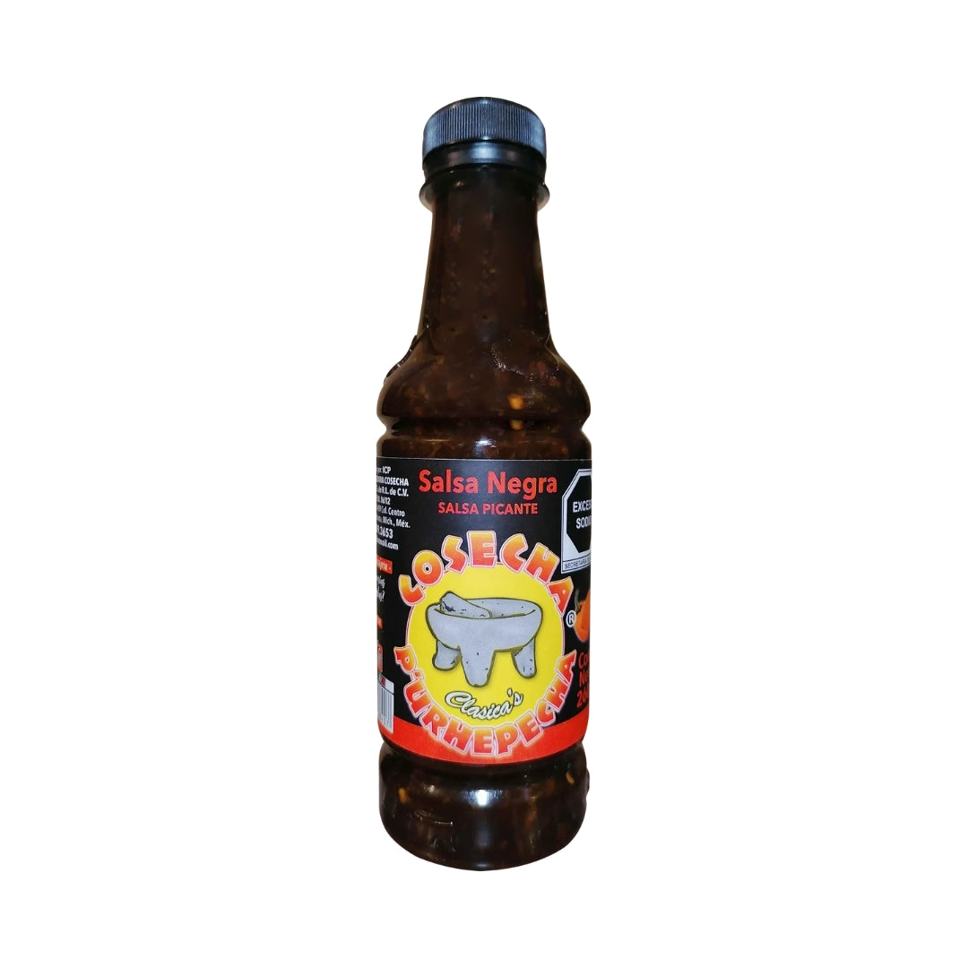 Salsa Habanera Cosecha Purepecha Negra 1 Lt  (6)