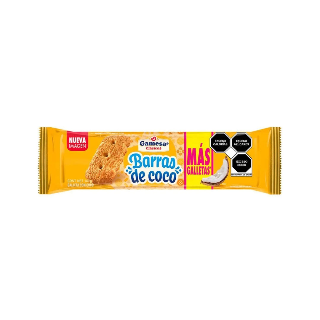 Galletas Gamesa Barras De Coco 140 Gr