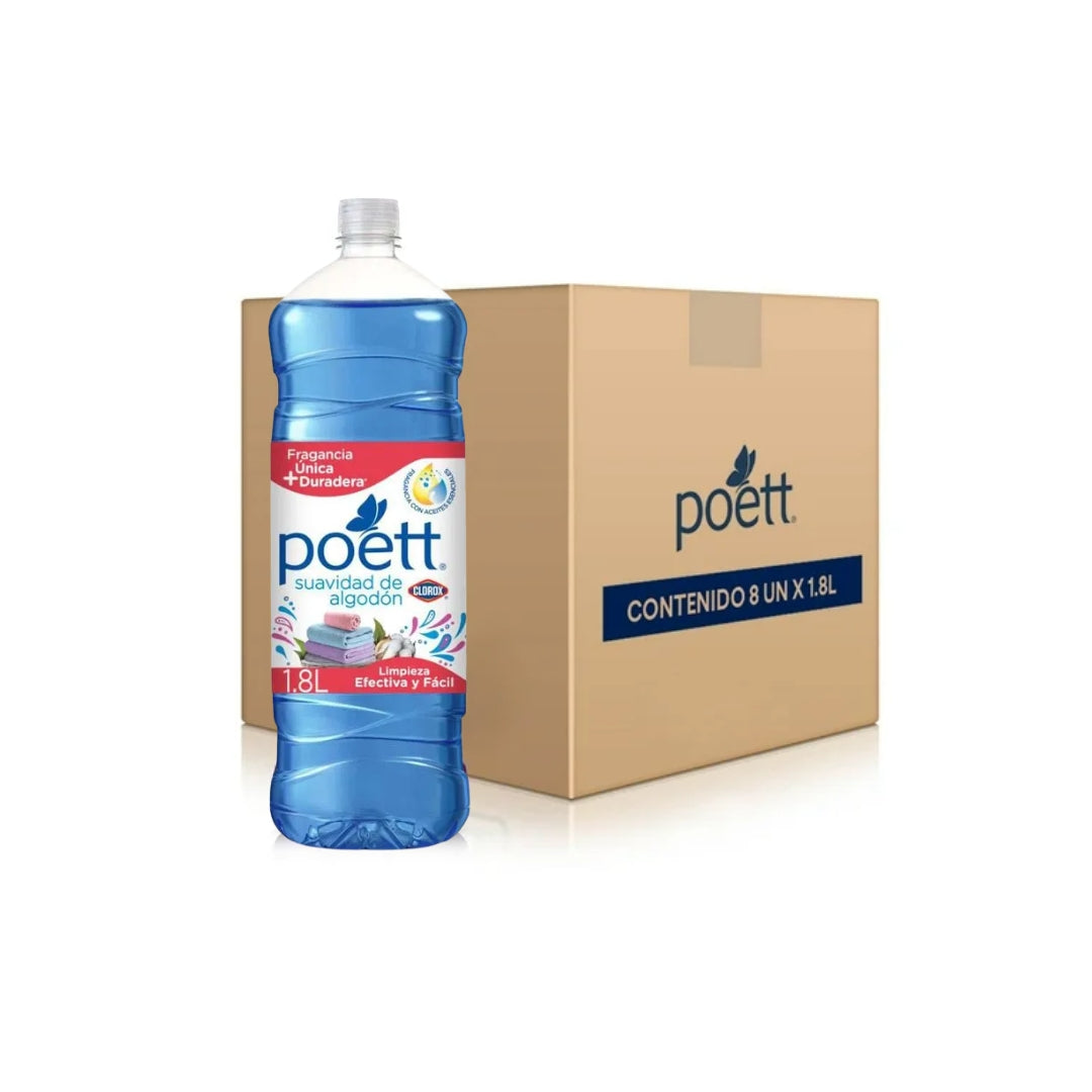 Limpiador De Piso Poett Suavidad Algodon 1.8 Lt (8)