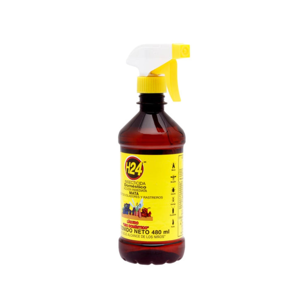Insecticida H24 Domestico Liquido Gatillo 480 Ml (12)