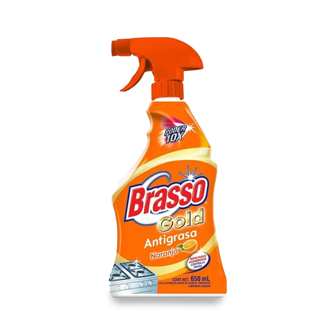 Limpiador De Cocina Brasso Antigrasa Max Naranja 650 Ml (12)