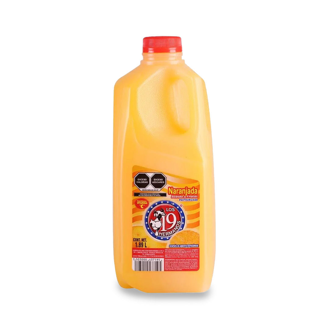 Jugo Botella 19 Hermanos Naranja 890 Ml (12)