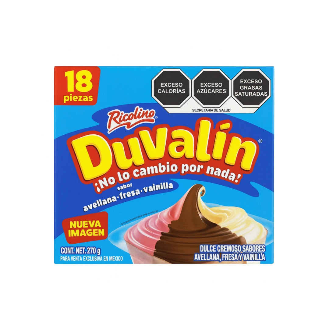 Dulces Duvalin Avella/Fresa/Vainilla 18 Pz (1)