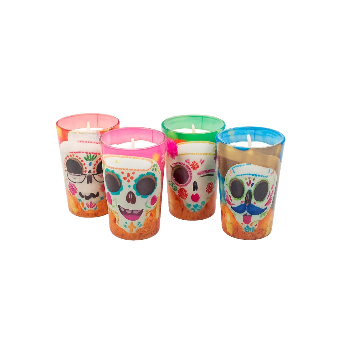 Veladoras La Gloria Calaveritas Pz(20)