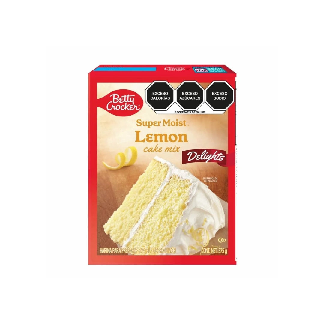 Harina Para Pastel Betty Crocker Lemon Cake Mix  375 Gr (12)