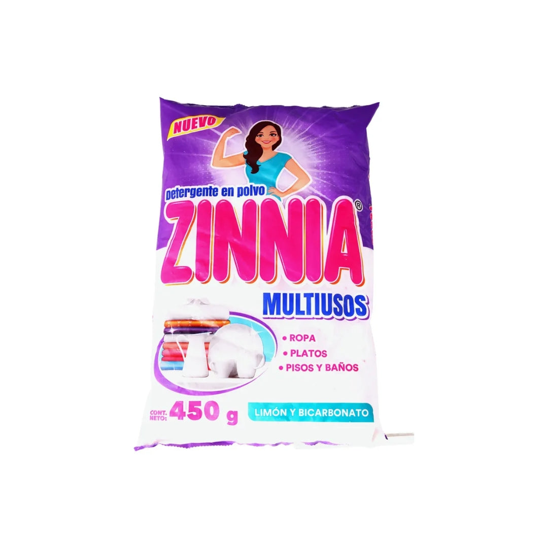 Detergente Ropa Zinnia Multiusos 450 Gr (20)
