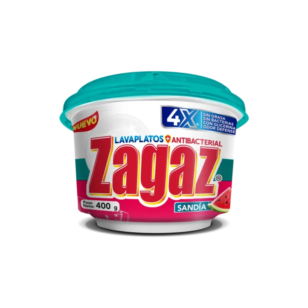 Detergente Trastes Zagaz Pasta Sandia 400 Gr (16)