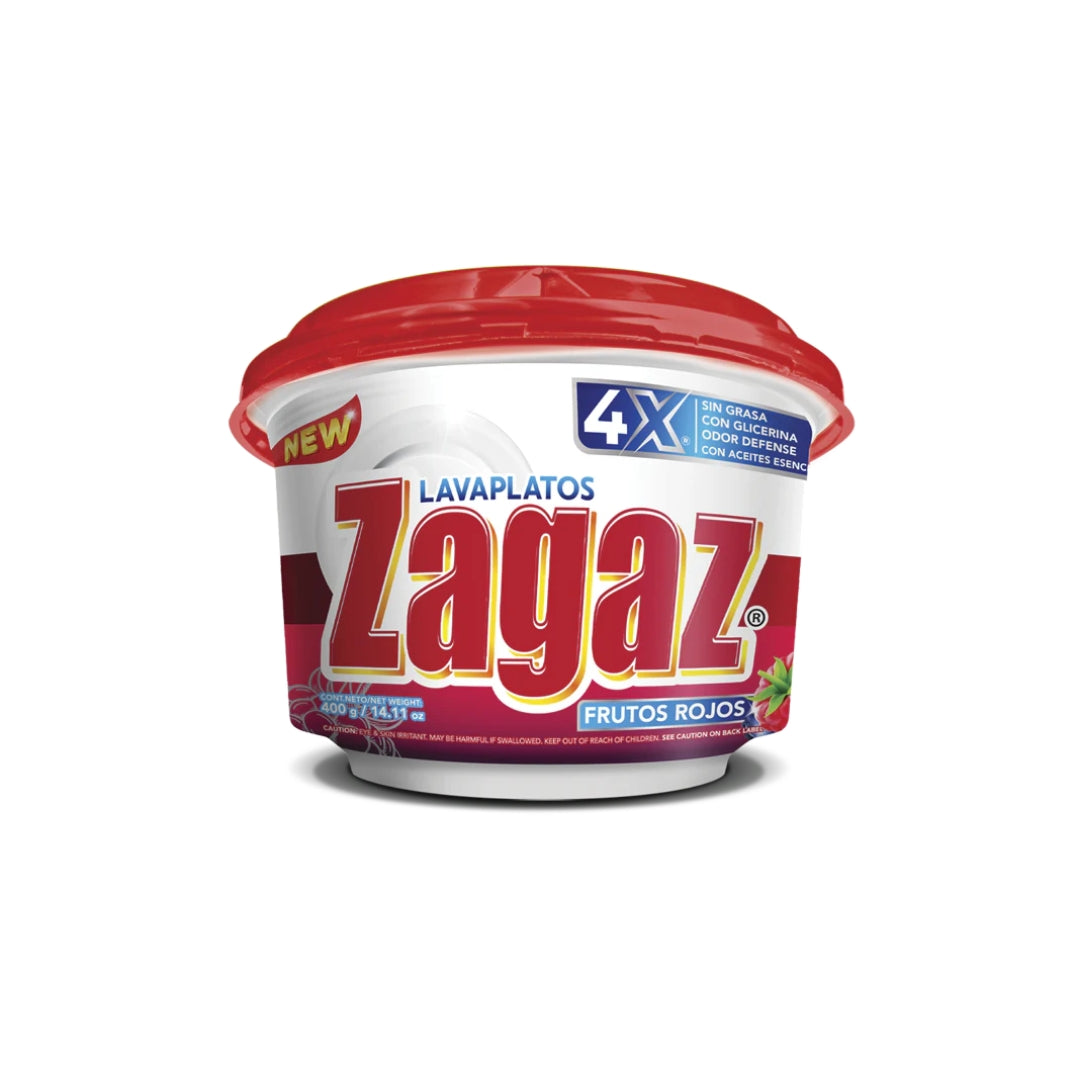 Detergente Trastes Zagaz Pasta Frutos Rojos 400 Gr (16)