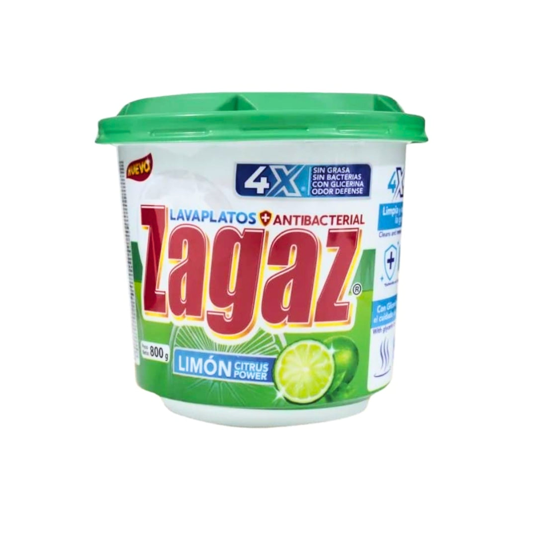 Detergente Trastes Zagaz Pasta Citruslimon 800 Gr (12)