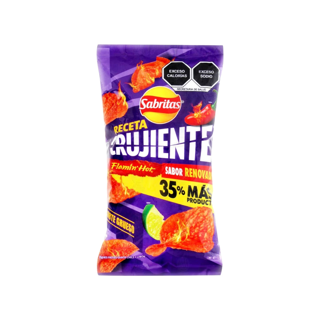 Botana Sabritas Papas Crujientes Flamin Hot 57 Gr (14)