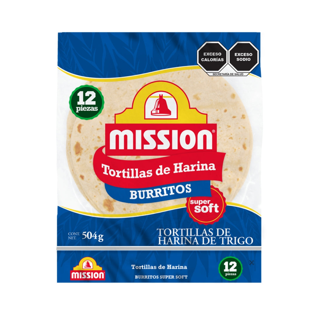 Tortillas Mission Harina Para Burrito 504 Gr