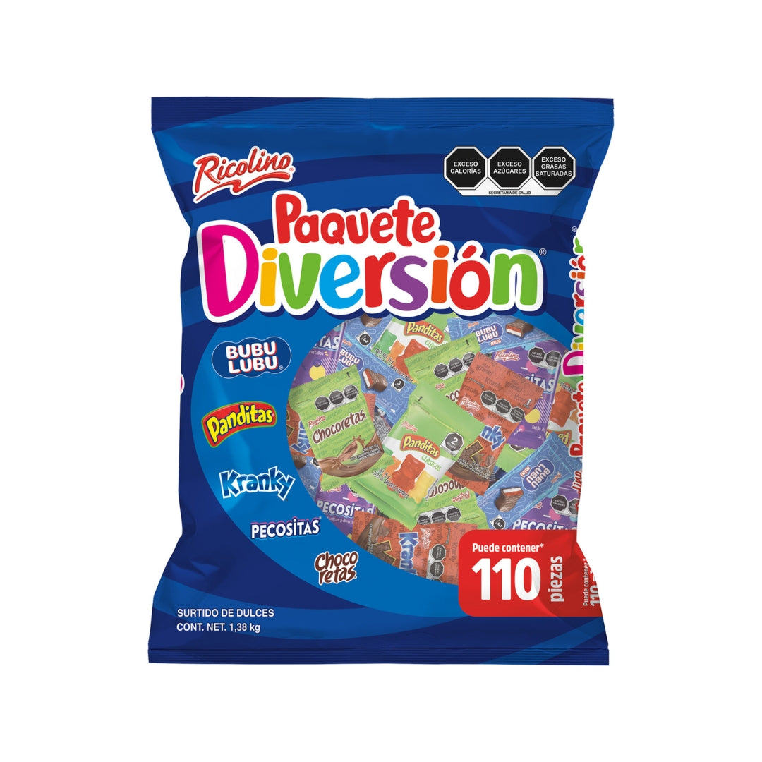 Dulce Ricolino Paquete Diversion 1.38 Kg (6)
