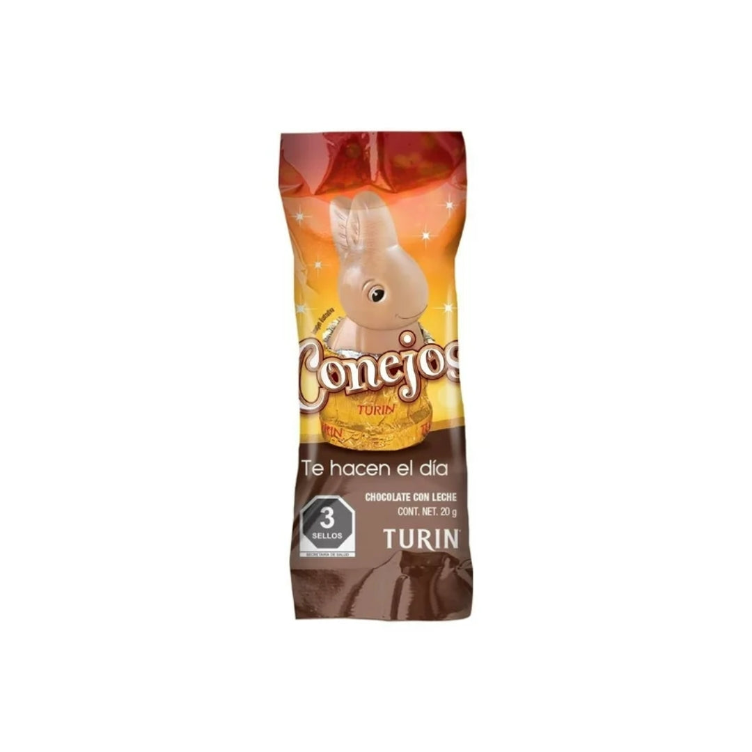 Chocolate Dulce Pieza Turin Conejos 20 Gr (24)