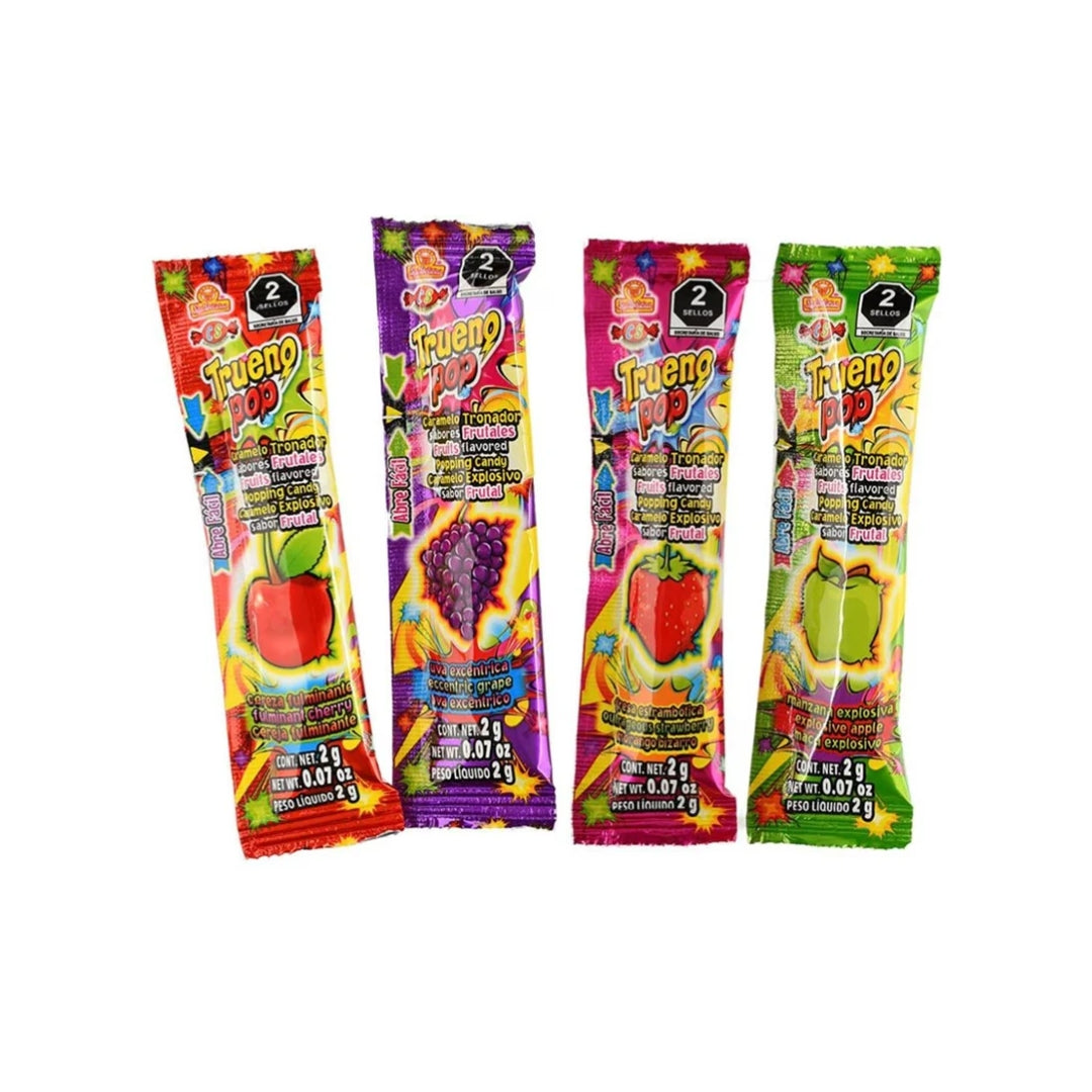 Dulce Pieza Trueno Pop Frutales 2 Gr (50)