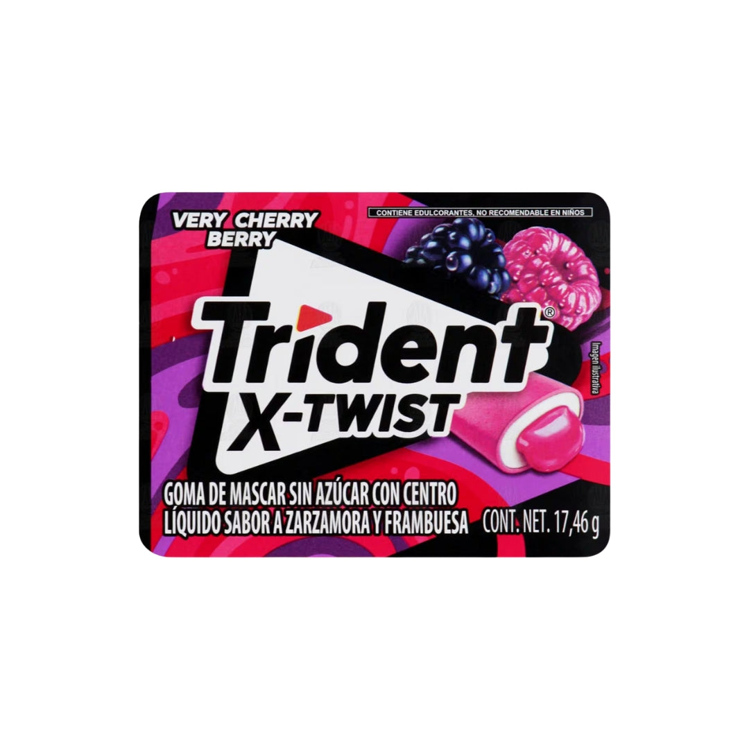 Dulces Pieza Trident X Twist Very Cherry Berry 139.68 Gr (1)