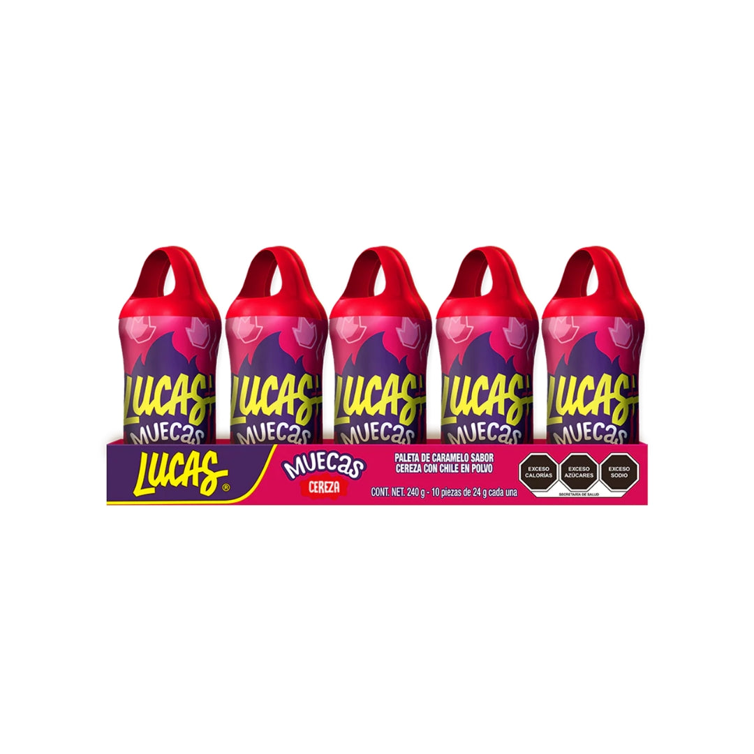 Dulces Lucas Muecas Cereza 10 Pz (24)