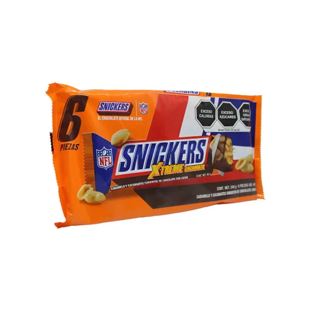 Chocolate Dulce Pieza Snickers Xtreme Cacahuate 40 Gr (6)