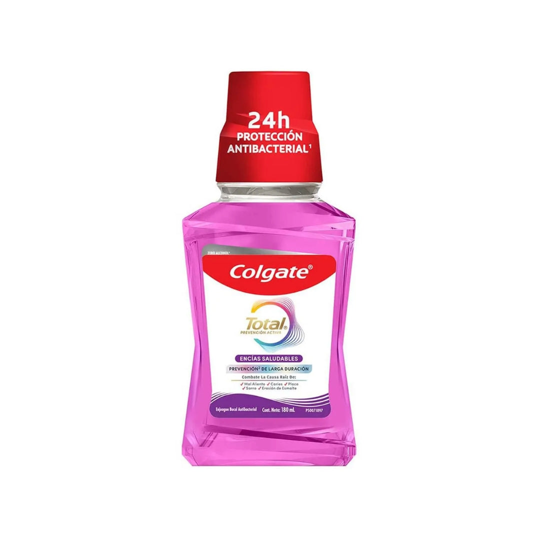 Enjuague Bucal Colgate Total Encias Saludables 180 Ml (12)