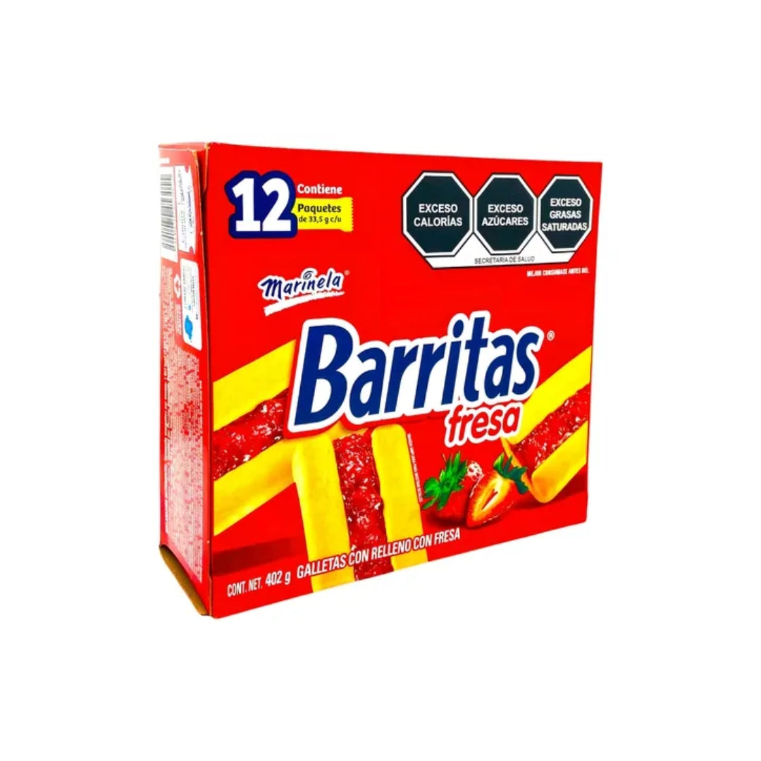 Galletas Marinela Barritas Fresa 402 Gr (12)