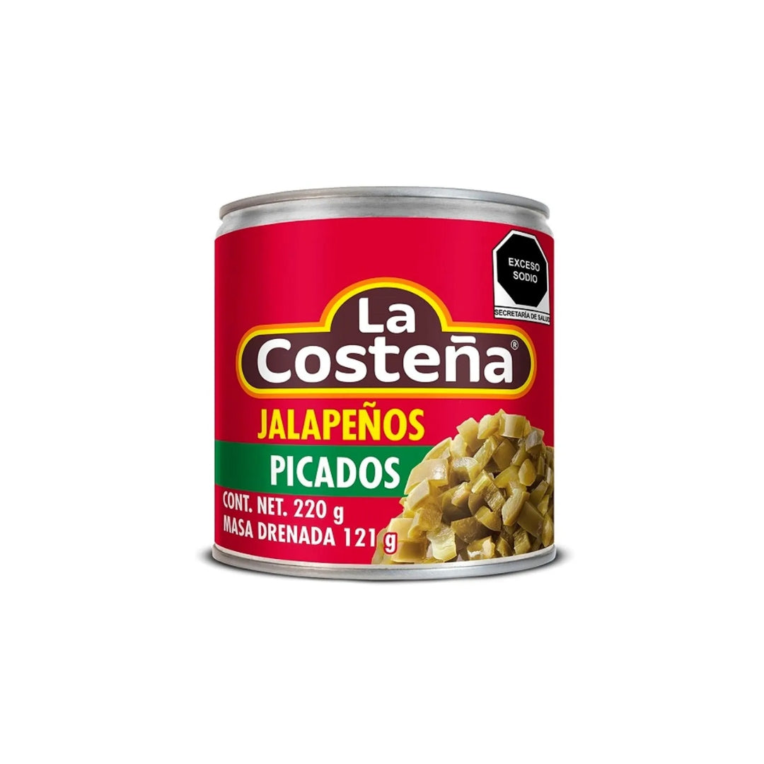 Chiles En Lata Costeña Jalapeños Picados 220 Gr (24)