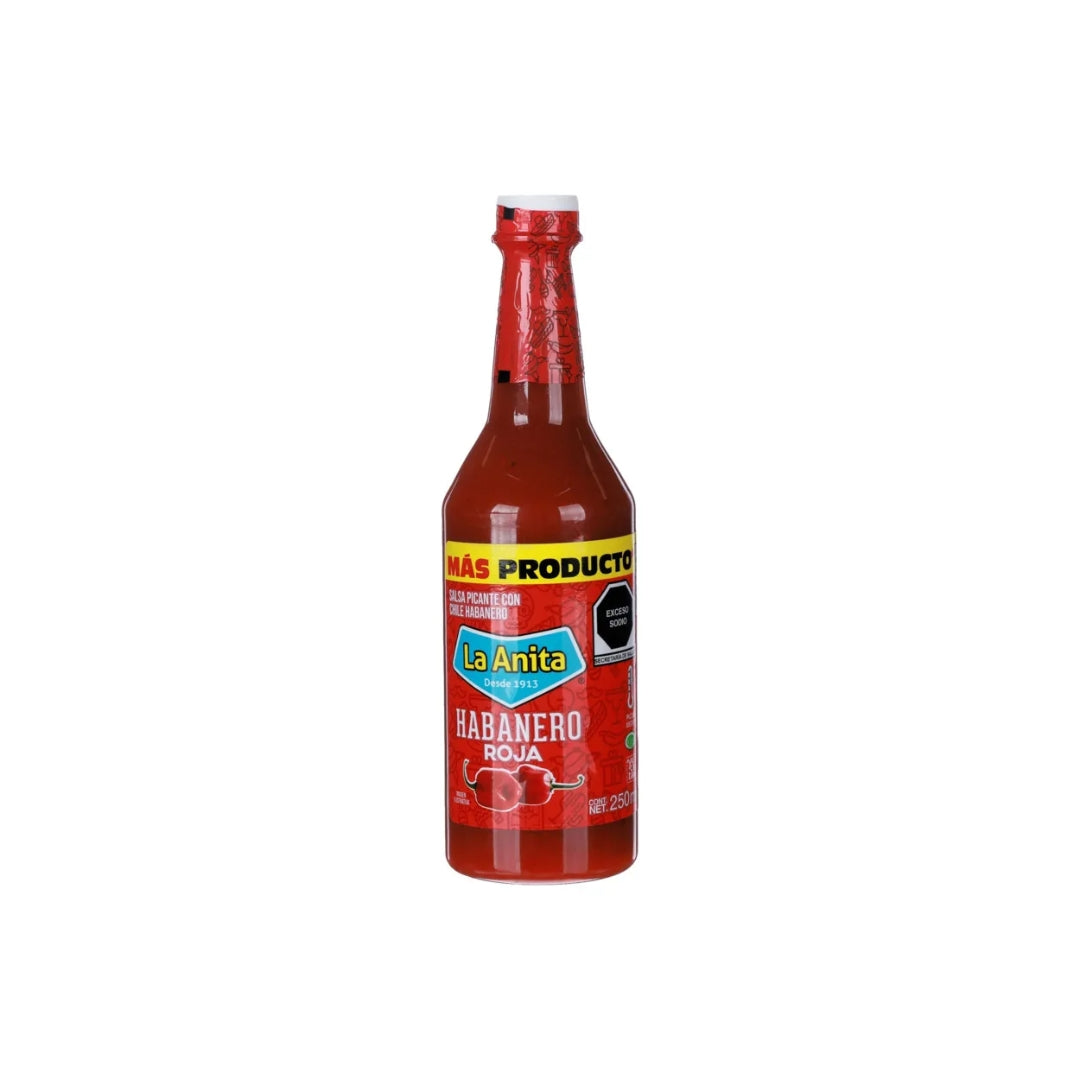 Salsa Habanera La Anita Roja 250 Ml 25% Mas (24)
