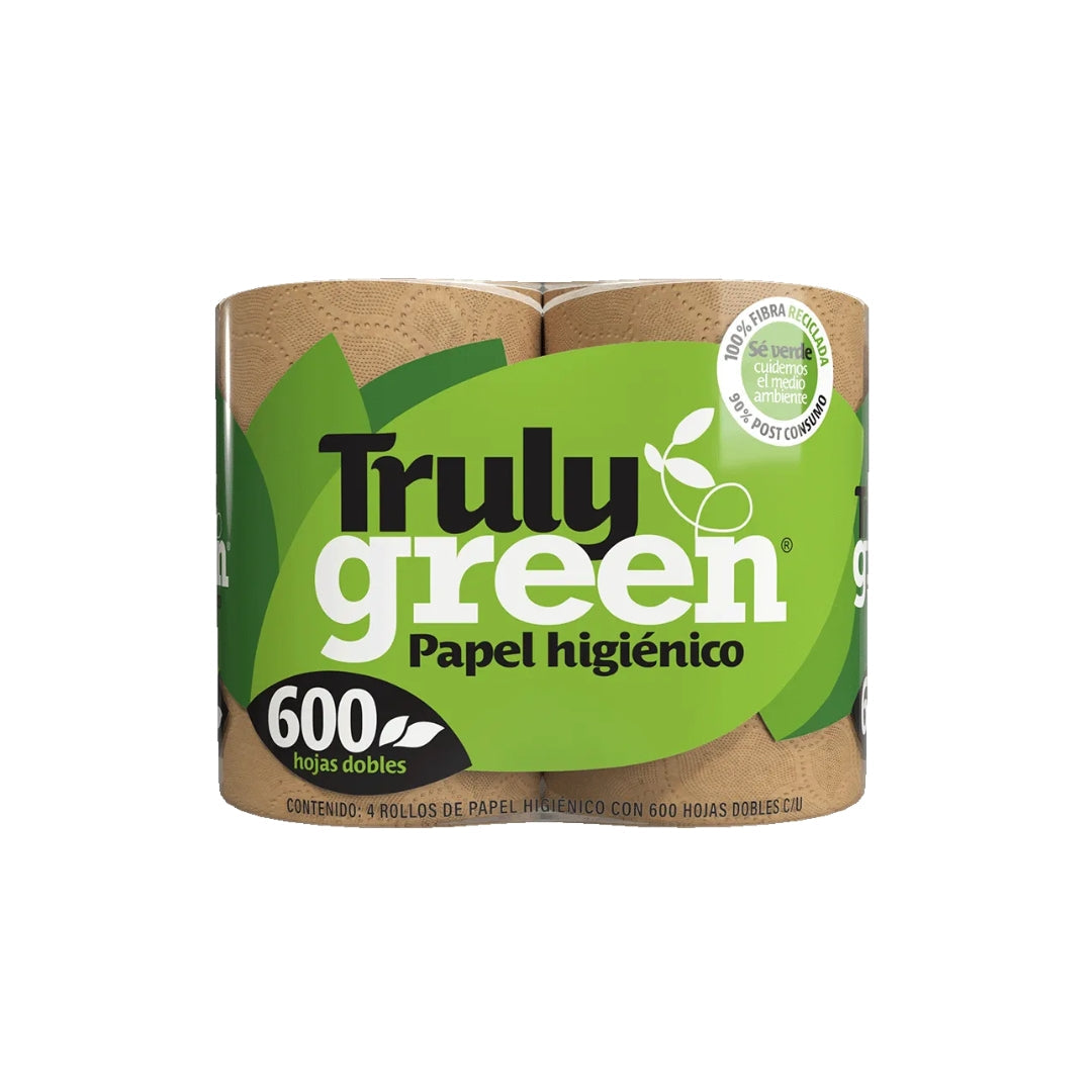 Papel Higienico Truly Green 600 Hjs 4 Pz (12)