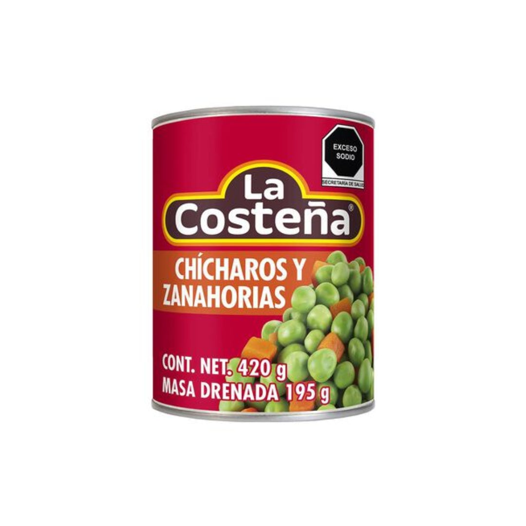 Chicharos Costeña Con Zanahoria 420 Gr (24)