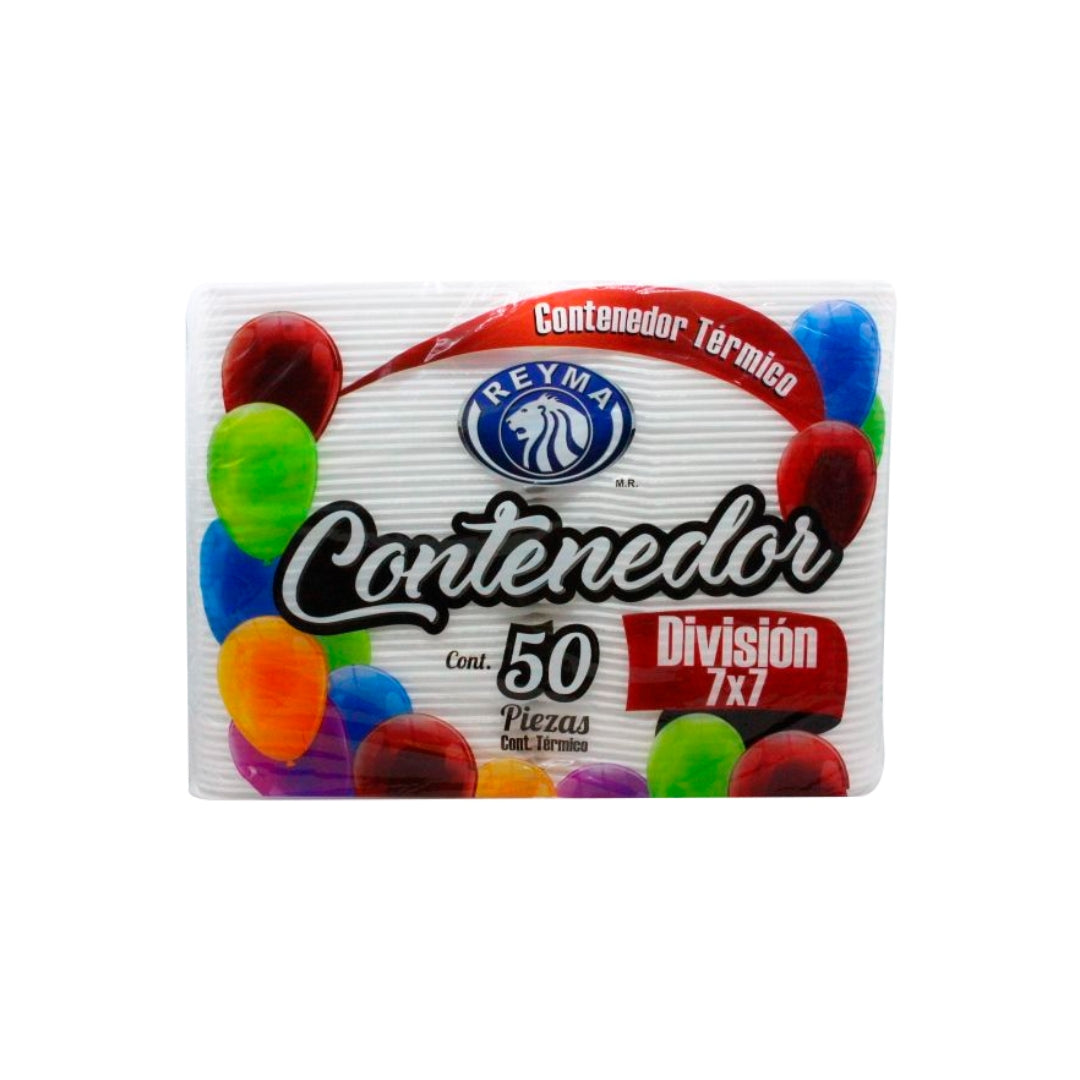 Contenedores Reyma 7X7 C/Div 50Pz (4)
