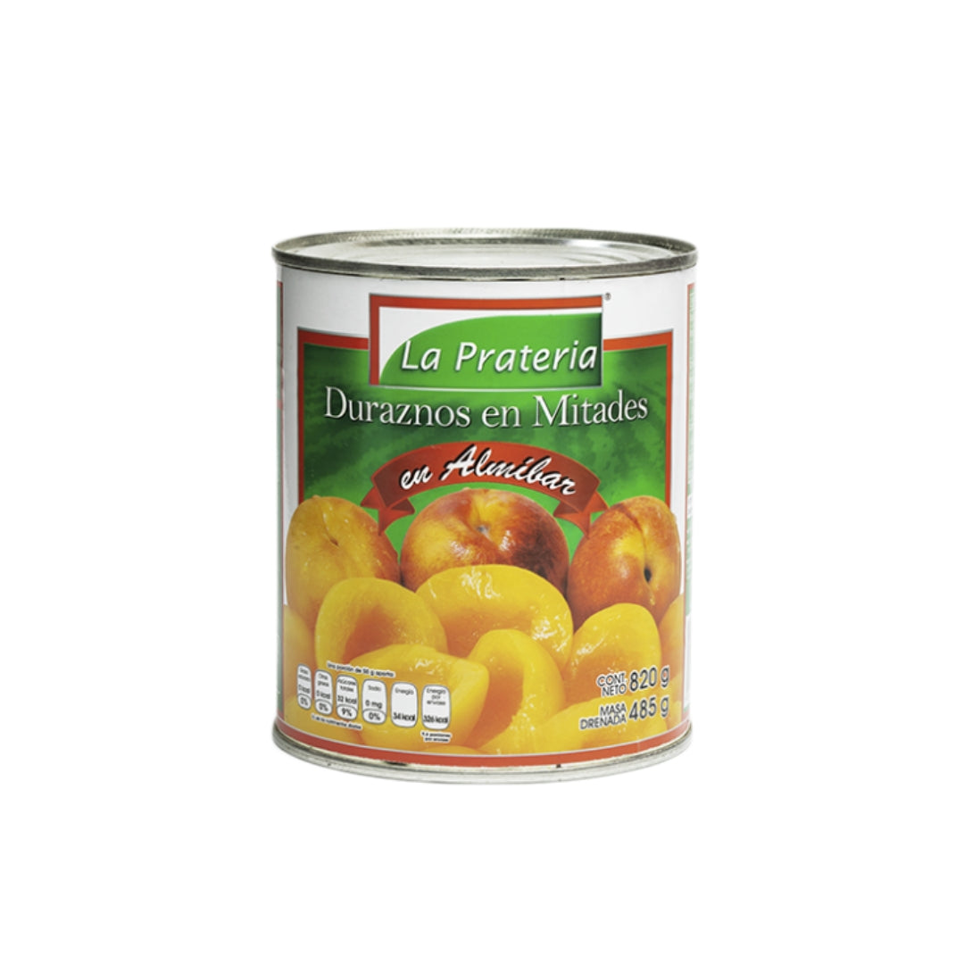 Fruta En Almibar La Preteria Durazno Mitades 820 Gr (12)