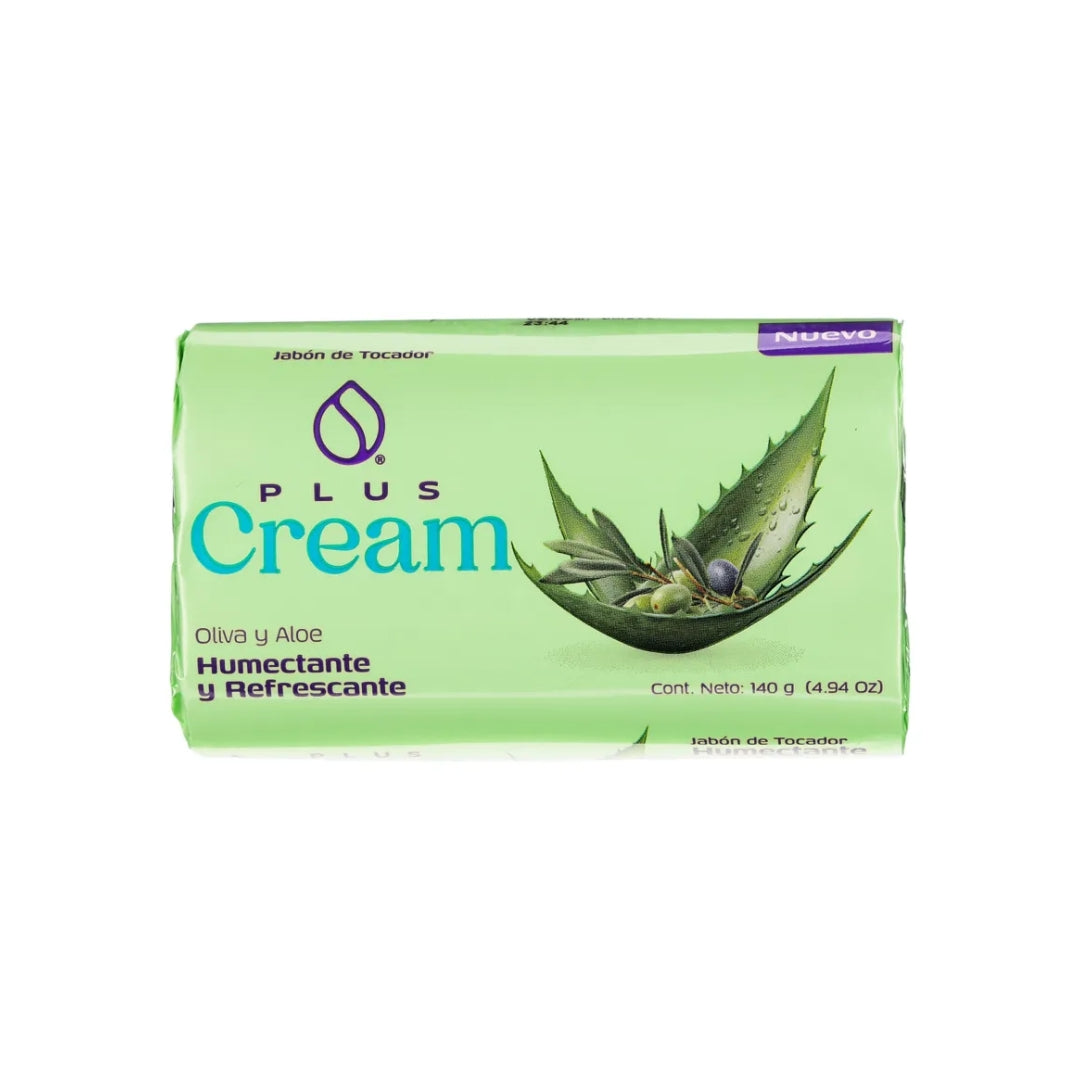 Jabon De Baño Plus Cream Oliva Y Aloe 140 Gr (60)