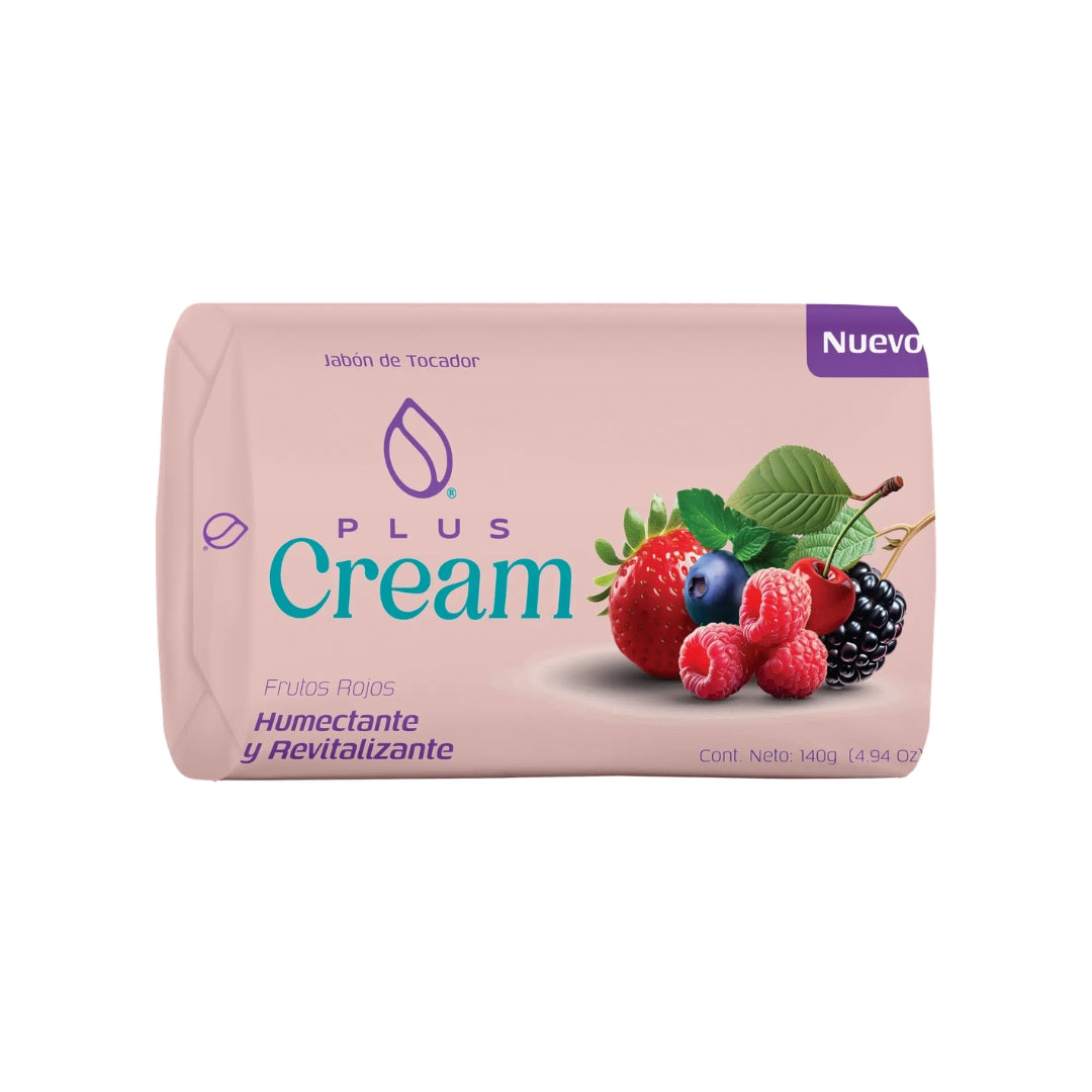 Jabon De Baño Plus Cream Frutos Rojos 140 Gr (60)