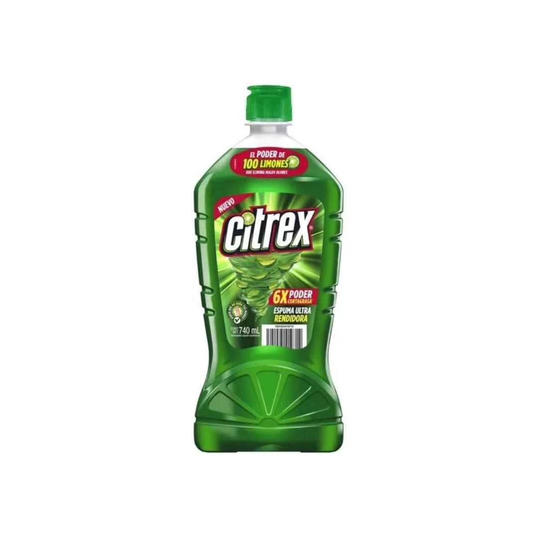 Detergente Trastes Liquido Citrex Limon 740 Ml (12)
