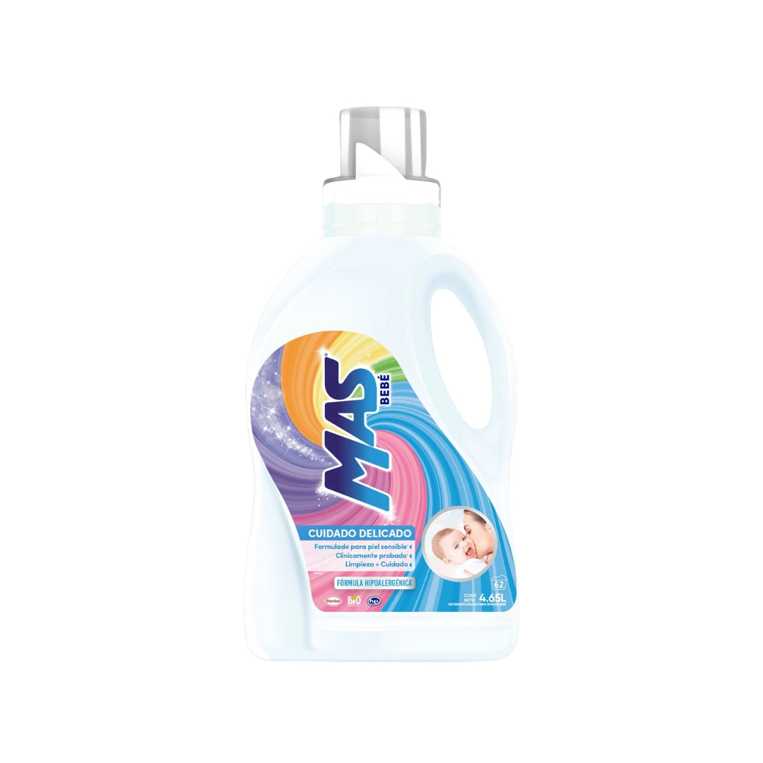 Detergente Ropa Liquido Mas Bebe Cuidado Delicado 4.65 Lt (4)