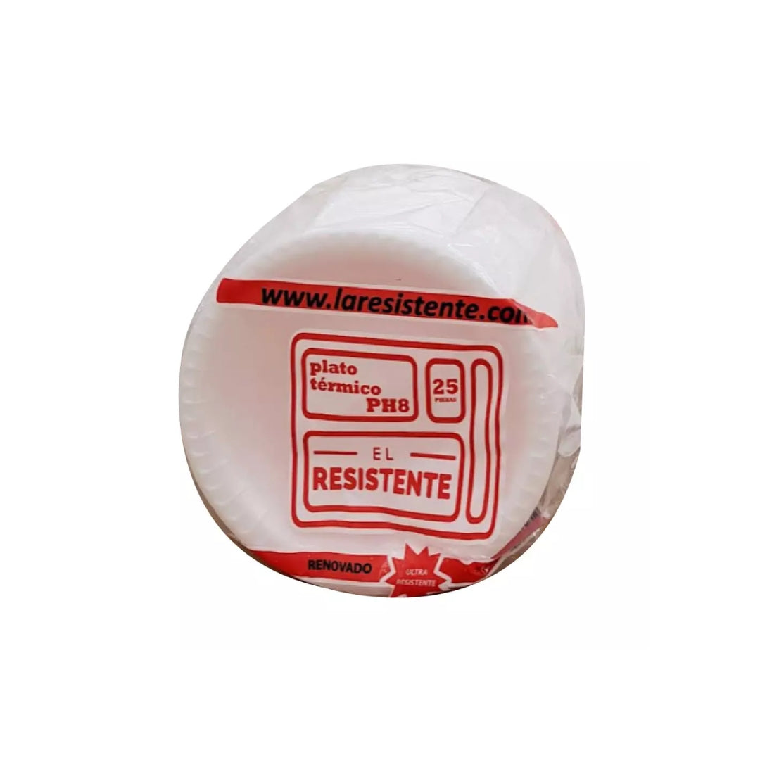 Platos La Resistente Termico #Ph8 Poz 25 Pz. (20)