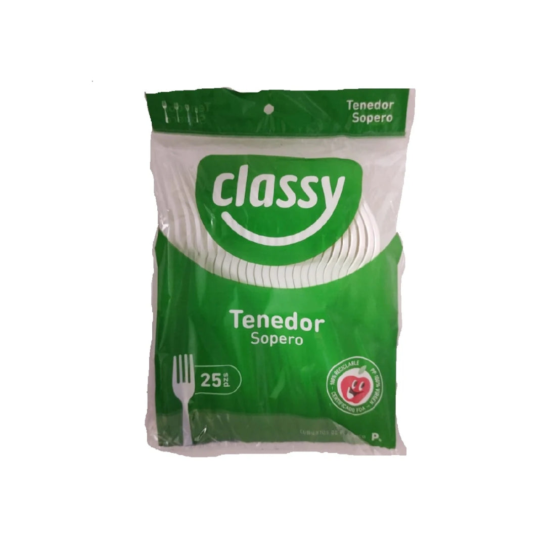Tenedor Classy Sopero 25 Pz (40)