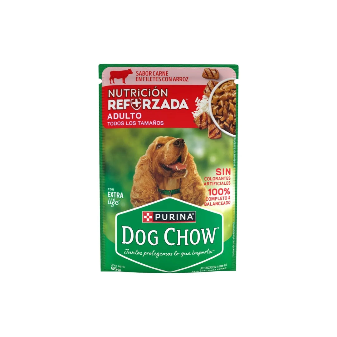 Alimento Perro Sobre Dog Chow Adulto Res 85 Gr Pz (12)