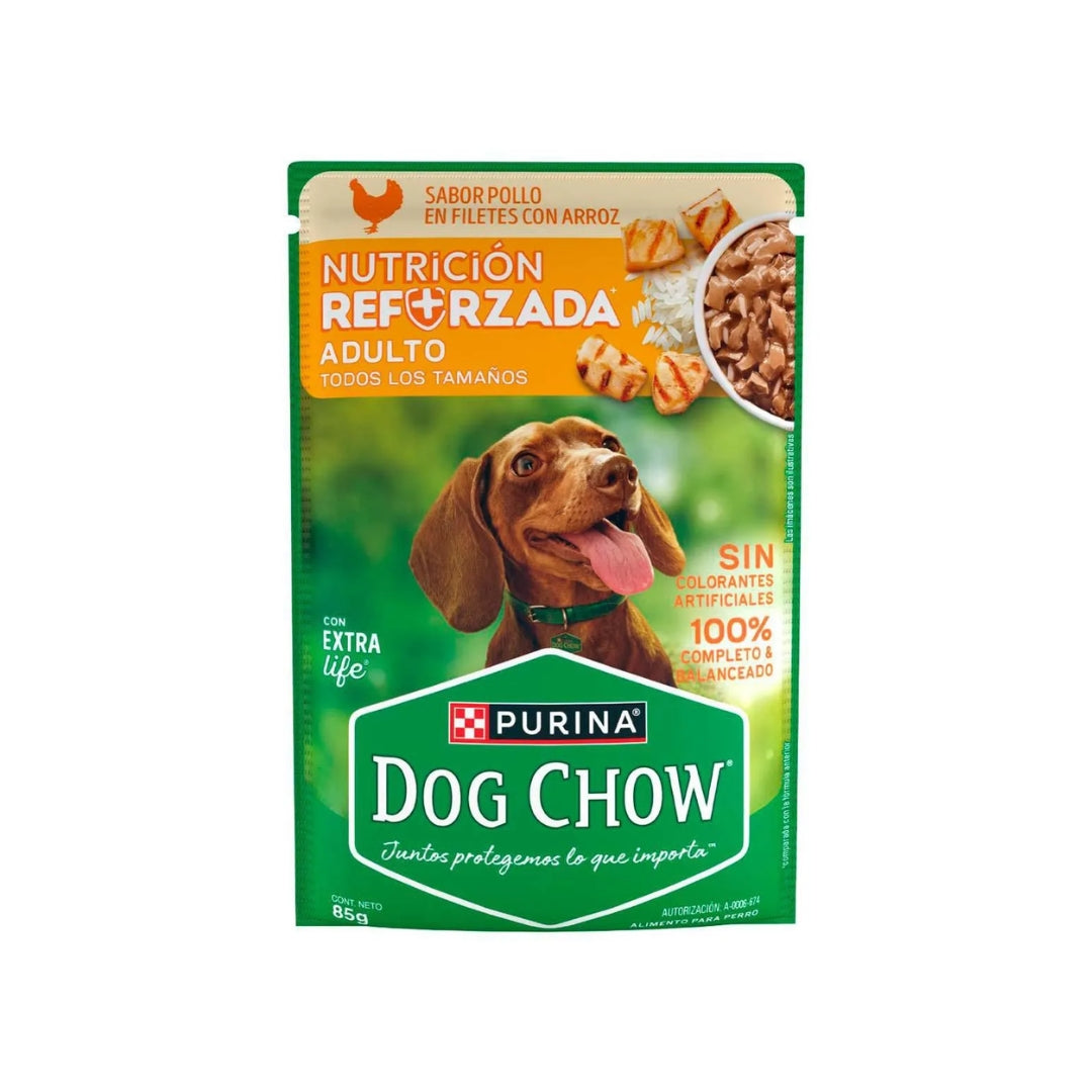 Alimento Perro Sobre Dog Chow Adulto Pollo 85 Gr Pz (12)