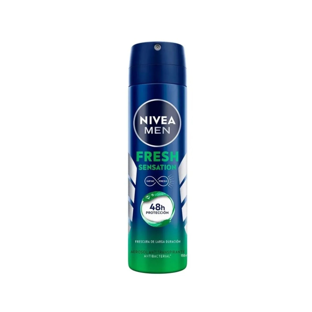 Desodorantes Nivea Aerosol Men Fresh Sensation 150 Ml (12)