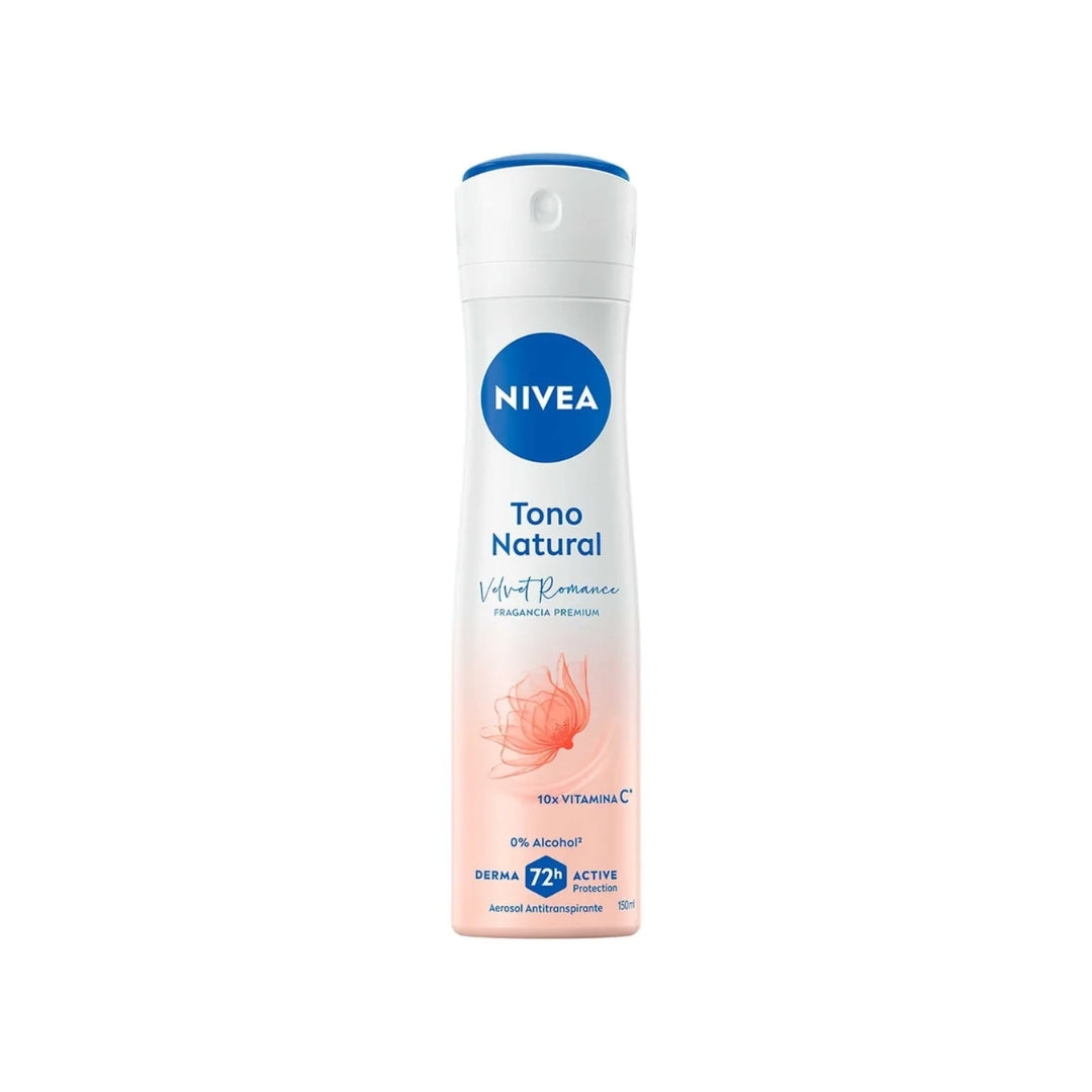 Desodorantes Nivea Aerosol Women Tono Natural Romance 150 Ml (12)