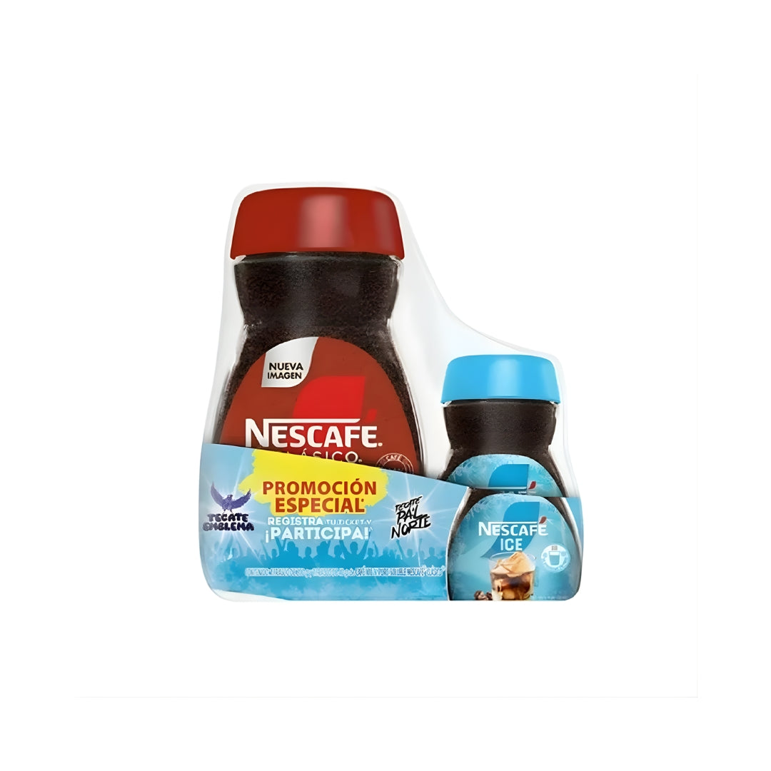 Café Soluble Clasico 200 Gr + Nescafe Ice 40 Gr Pz (10)