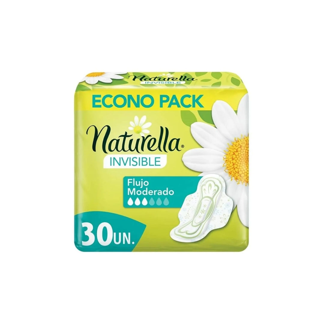 Toalla Femenina Naturella Invisible Con Alas 30 Pz (18)