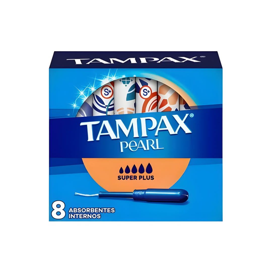 Toalla Femenina Tampax Pearl Super Plus 8 Pz (12)