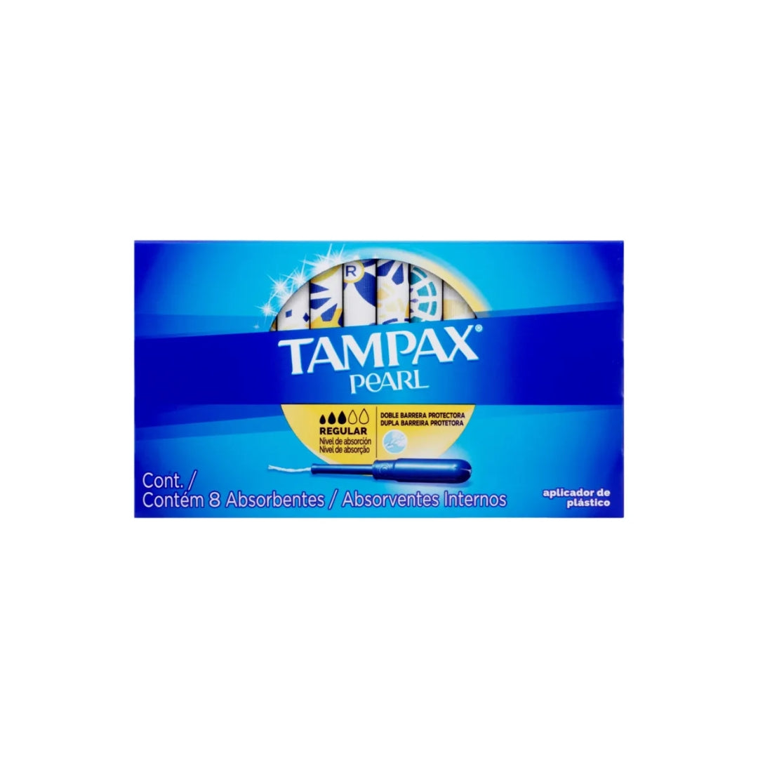 Toalla Femenina Tampax Pearl Regular 8 Pz (12)