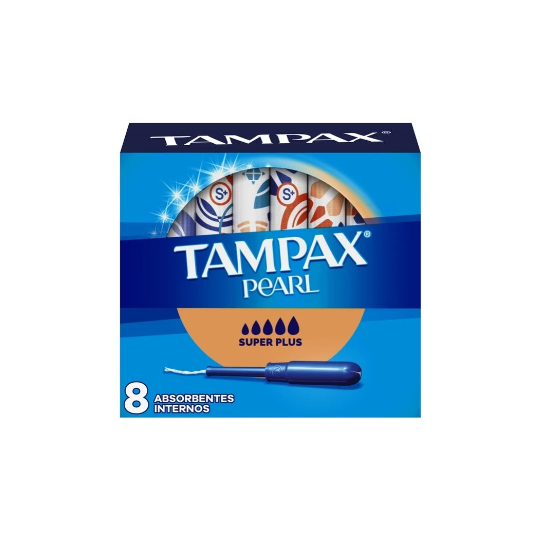 Toalla Femenina Tampax Pearl Super 8 Pz (12)